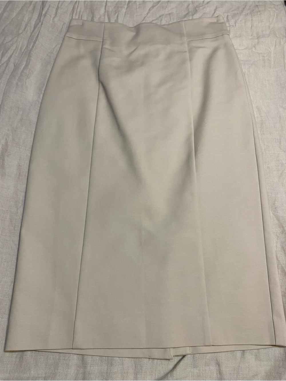 Ann Taylor Cream Pencil Skirt